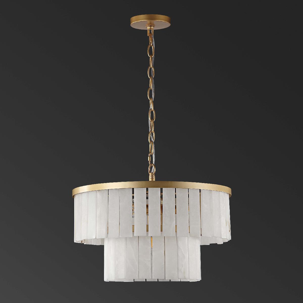 Kiandra Marble 2 Tier Chandelier | Safavieh Couture - CTL1020
