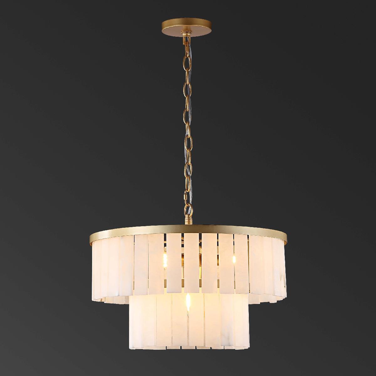Kiandra Marble 2 Tier Chandelier | Safavieh Couture - CTL1020