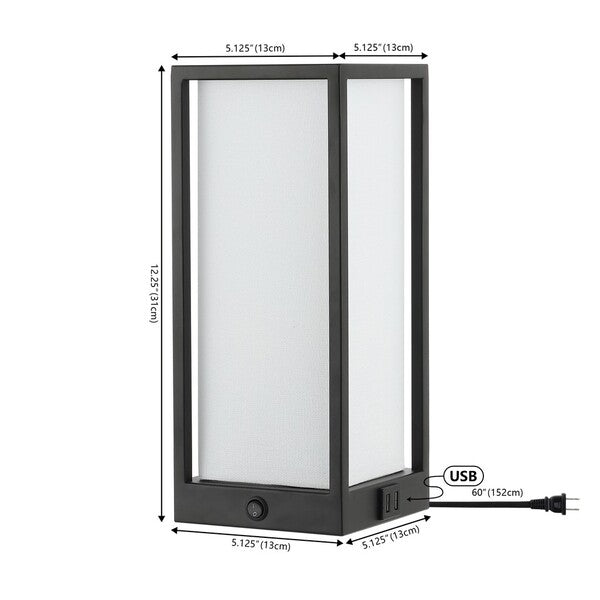 Adel, 12.25 Inch, Iron Table Lamp W/ Usb Port | Safavieh - TBL4504-U