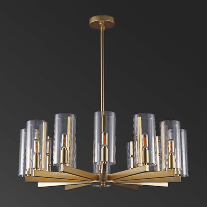 Benicio Gold Chandelier | Safavieh Couture - CTL1014