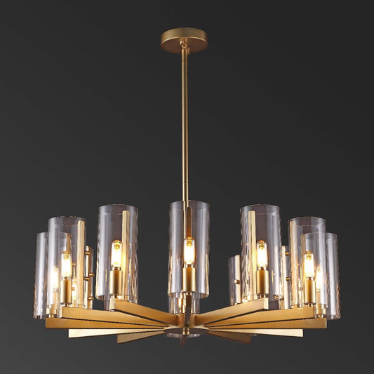 Benicio Gold Chandelier | Safavieh Couture - CTL1014