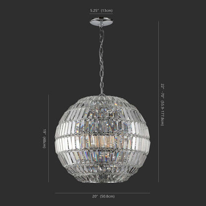 Demarco Small Crystal Chandelier | Safavieh Couture - CTL1004
